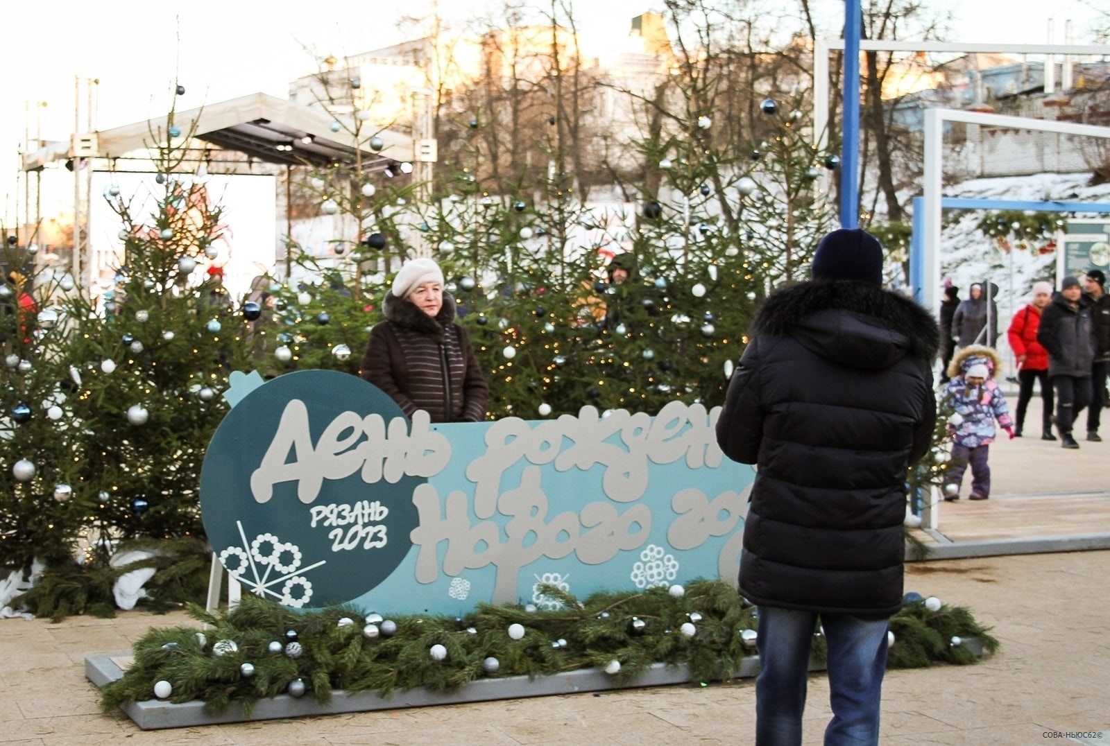 На Лыбедском бульваре в Рязани заработала арт-площадка «День рождения Нового года»