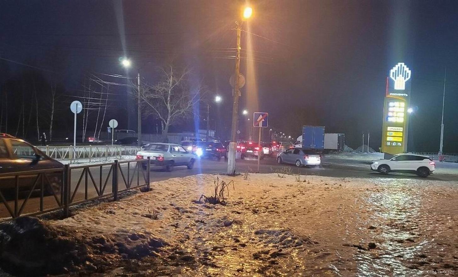 В Рязани утром 23 января на улице Станкозаводской из-за ДТП стояла пробка