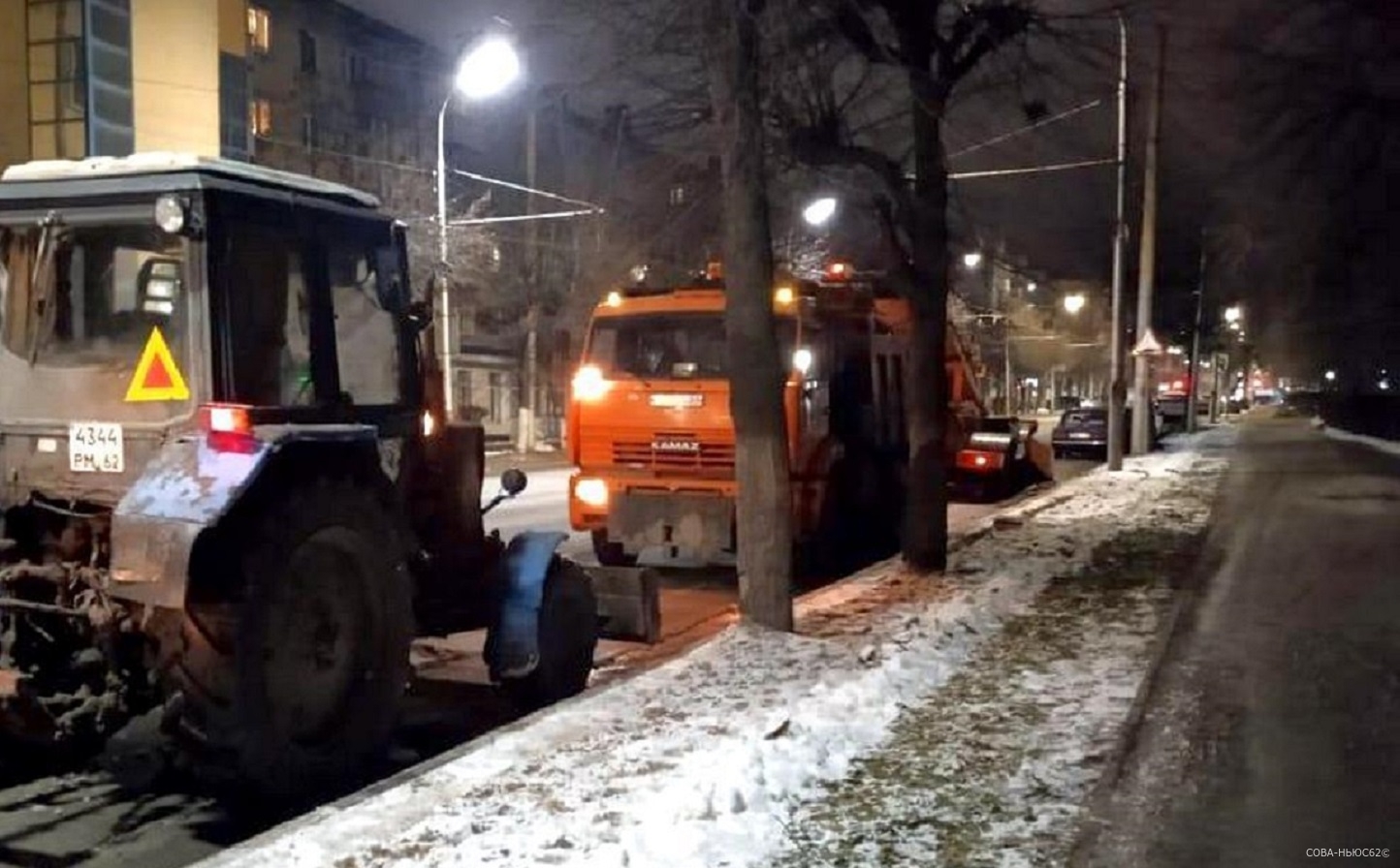 В ночь на 11 января в Рязани будут чистить лед на Московском шоссе