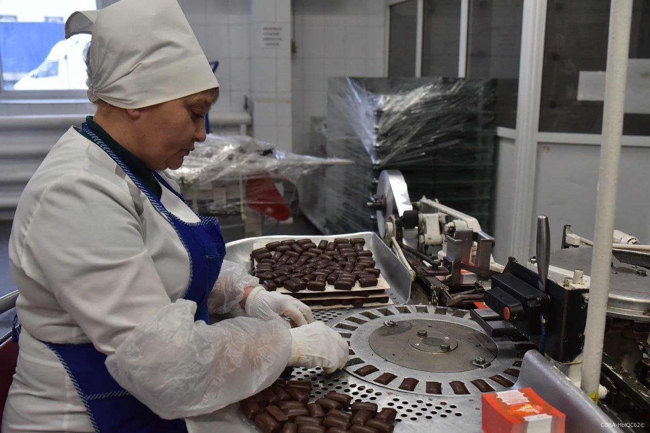 В Рязанской области изготовили 57,7 тысяч тонн конфет и шоколада