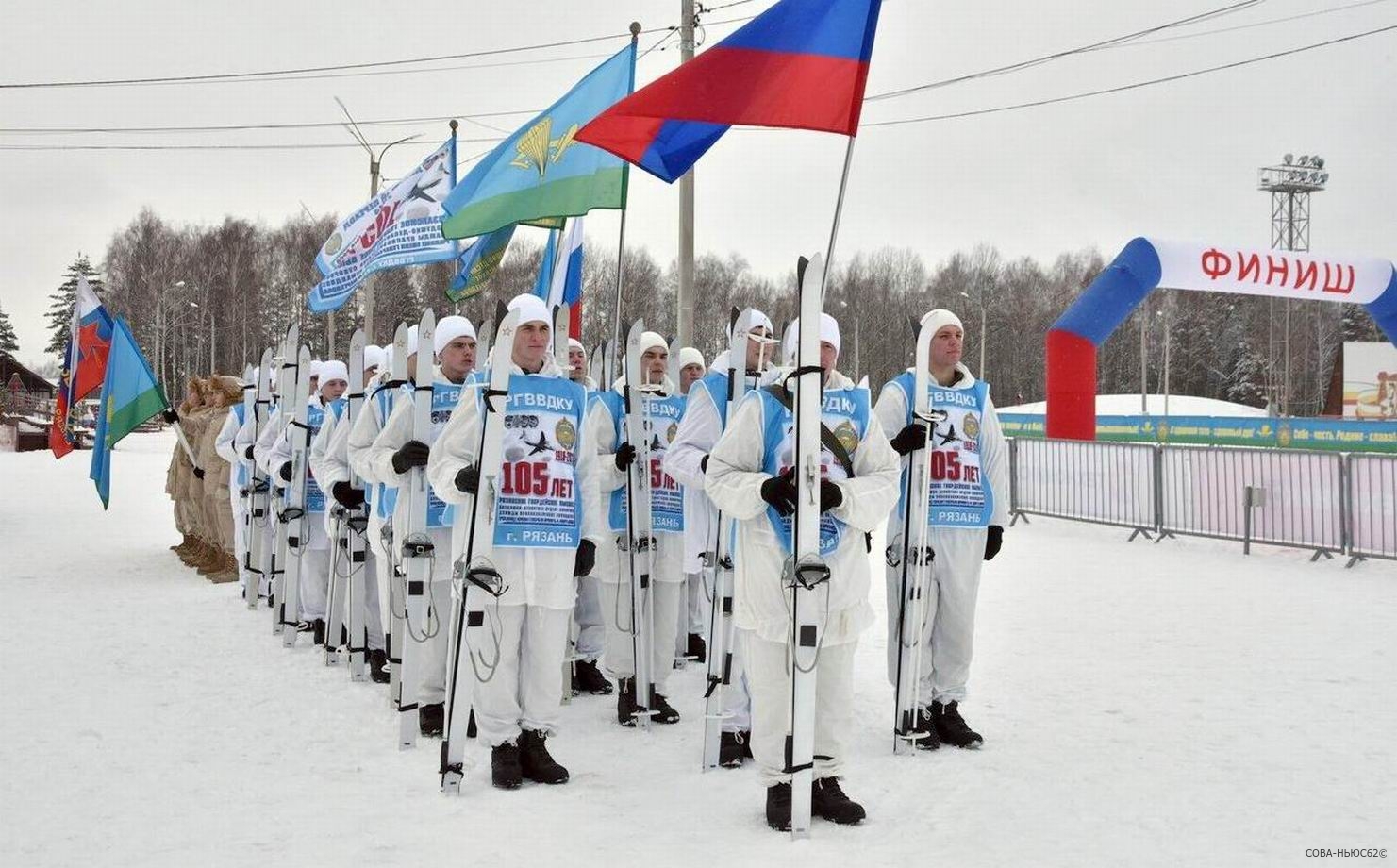 Рязанские десантники стартовали в 700-километровый лыжный поход