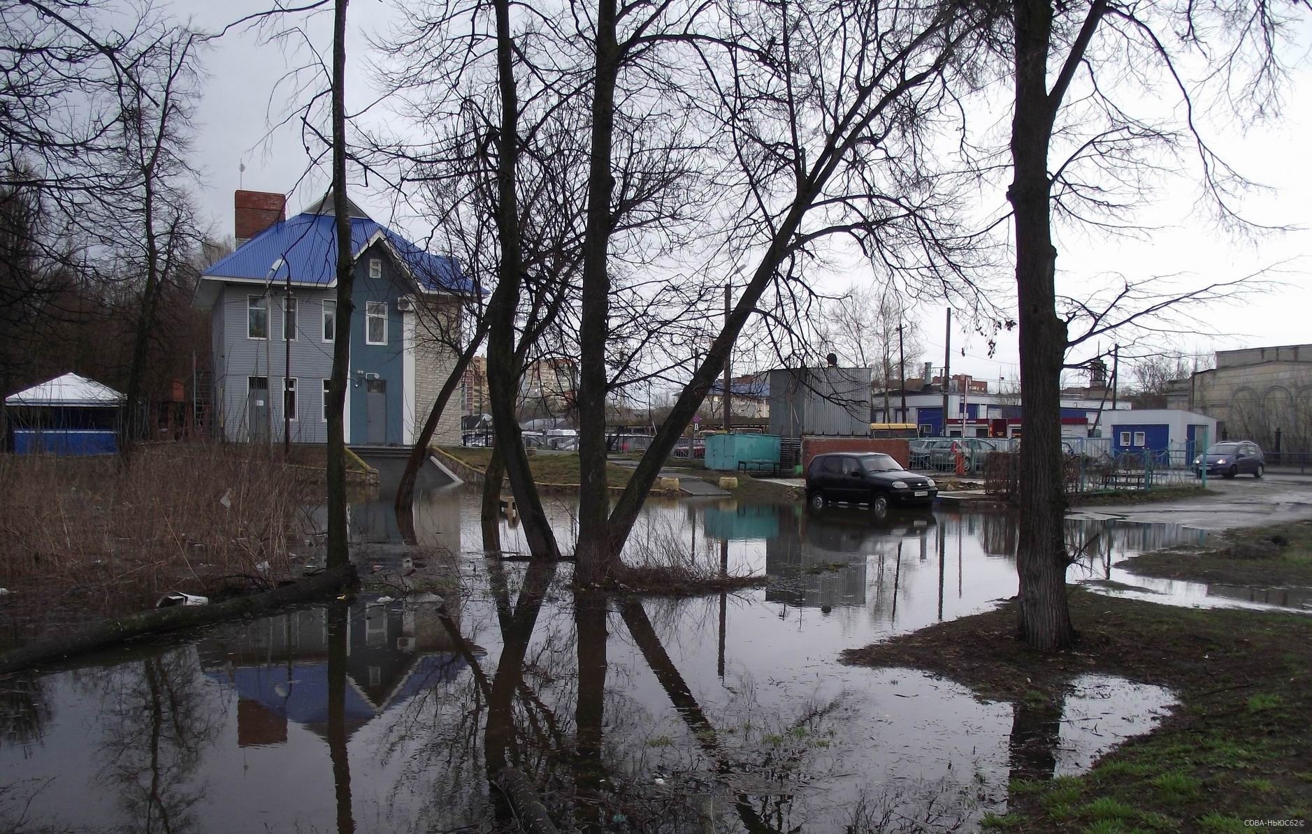Окский проезд в Рязани освободился от воды: паводок отступил