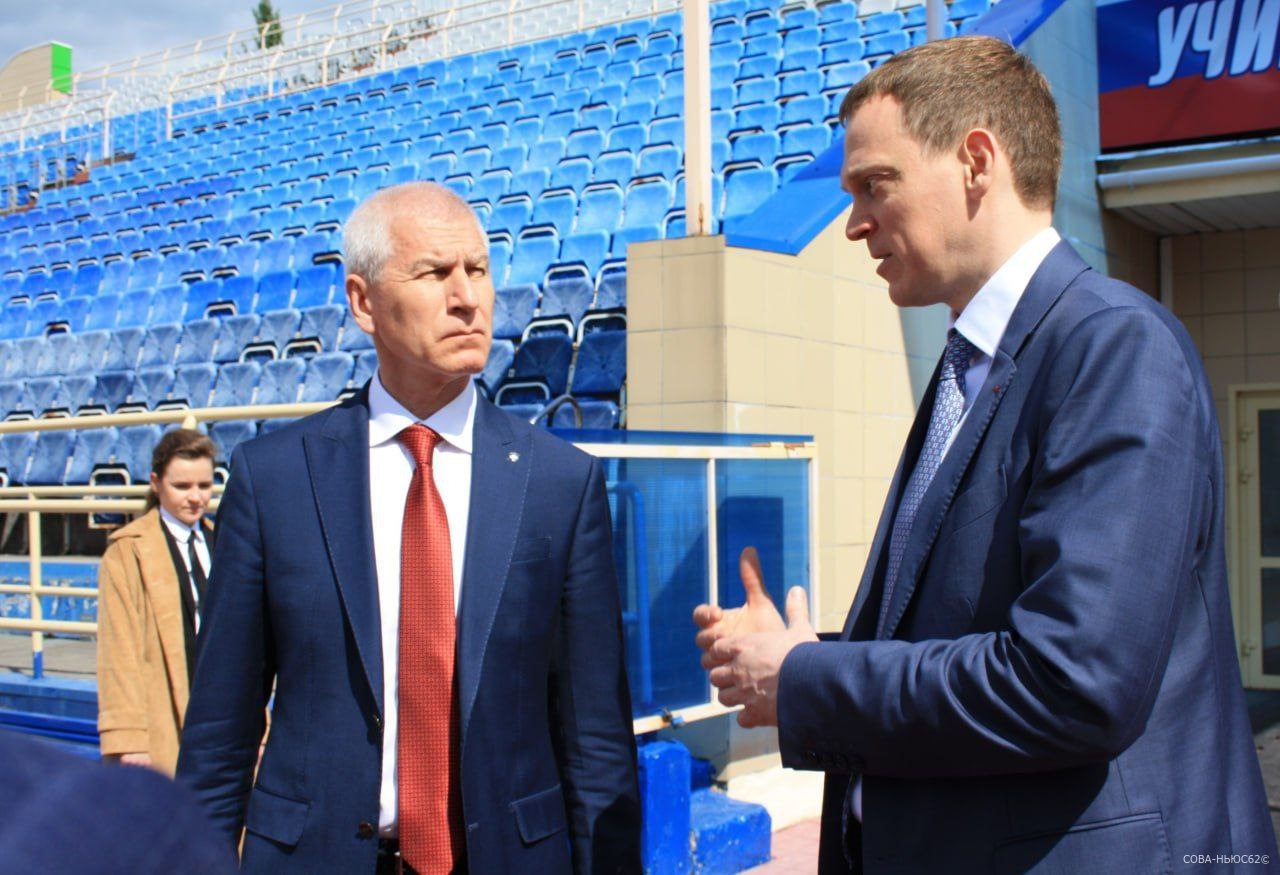 Министр спорта Матыцин и губернатор Малков побывали на спортивных объектах Рязани