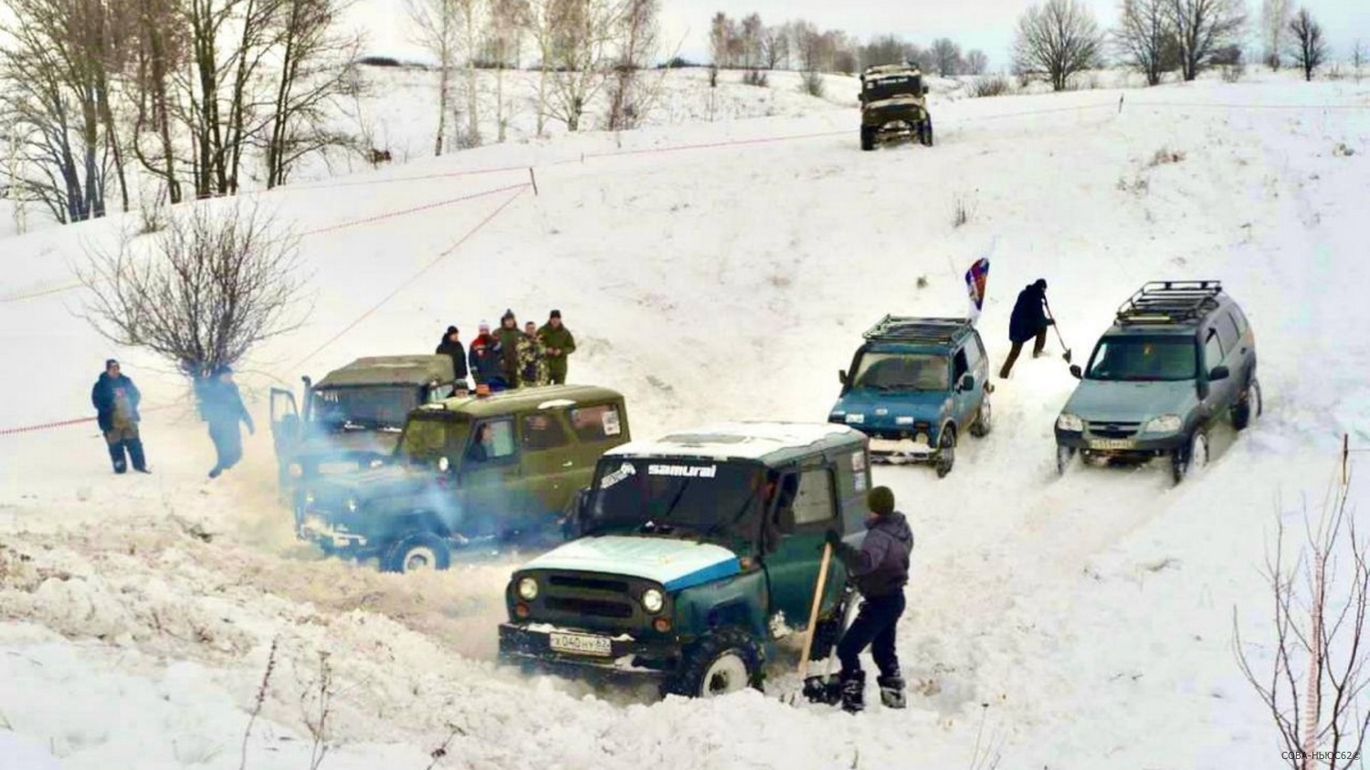 В Рязанской области провели зимние гонки по бездорожью